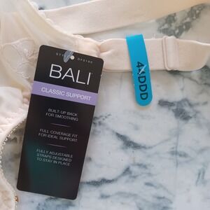 Bali Classic Support Bra 44DDD Nude Underwire Full Coverage Front Close NWT